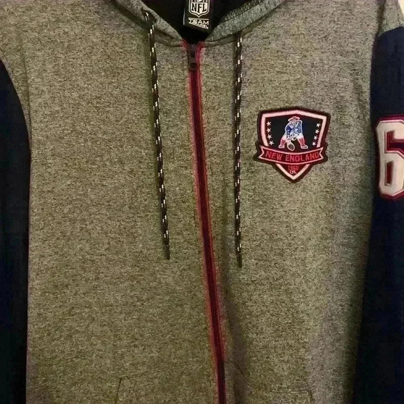NFL Team Gear-Patriots Zip up hooded sweatshirt, Mens Size XL, Unisex - Picture 4 of 10